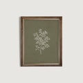 Olive Green Botanical Wall Art