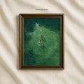 Swimming in Green Wall Art