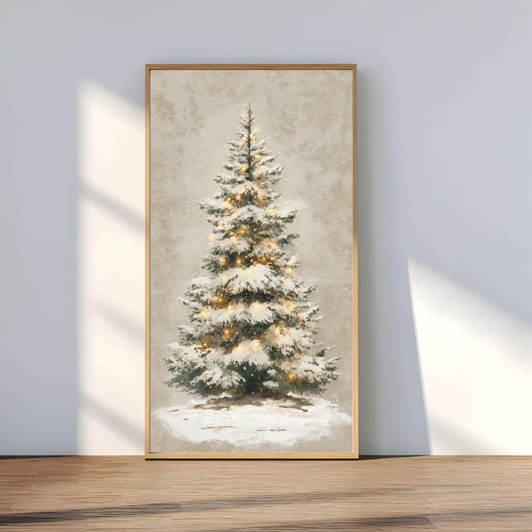 Vintage Christmas Tree Wall Art
